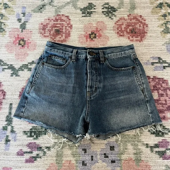 Saint Laurent Paris Jean Shorts
